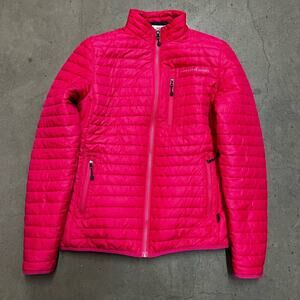 vineyard vines womens pink puffer jacket XS